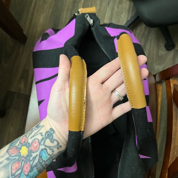 PINK Victoria's Secret Black Tote with Purple Accents - Picture 9 of 10